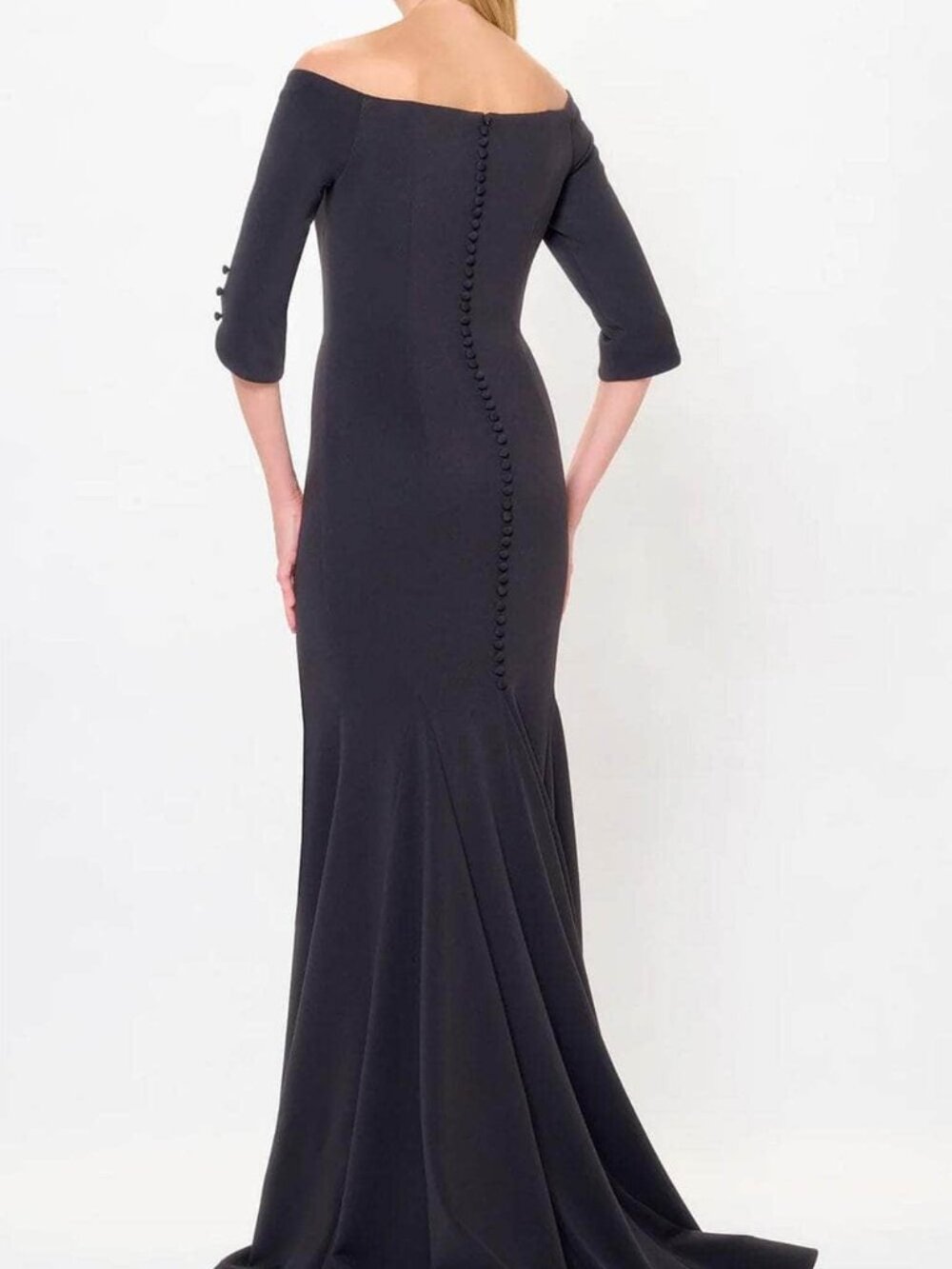 NWT Montage by Mon Cheri M916 Quarter Sleeve Formal Gown Powder Blue Size 6 - Picture 3 of 6